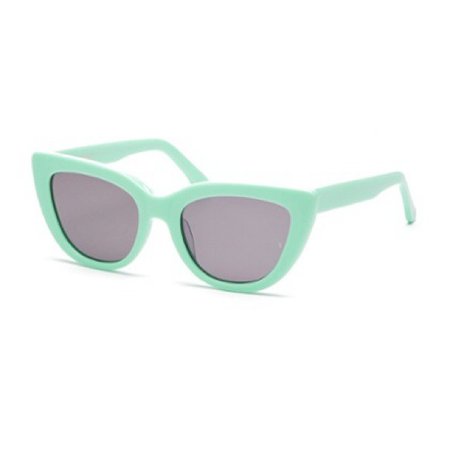 Aqua cat-eye sunglasses