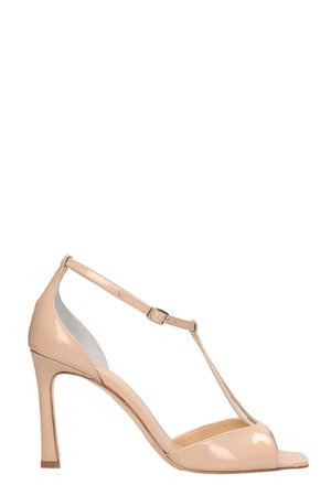 The Seller Nude Patent Leather Sandals