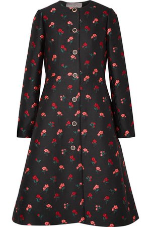 Lela Rose | Wool-blend jacquard coat | NET-A-PORTER.COM