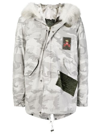 Mr & Mrs Italy Camouflage Trimmed Hood Parka