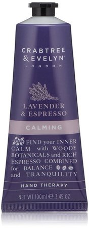 lavender + espresso hand therapy lotion crabtree + Evelyn