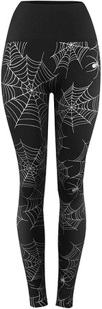 Amazon.com: Eliacher Women's Fleece Lined Winter Leggings High Waisted Thermal Warm Stretch Seamless Leggings (XL/XXL, Big Spider Web): Clothing