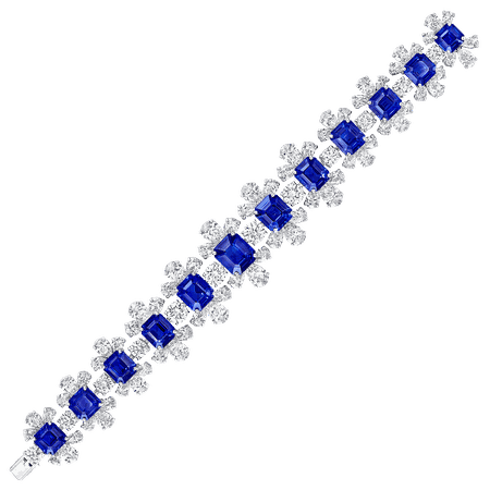 Sapphire and Diamond Bracelet, Sapphires 52.21 cts | Graff