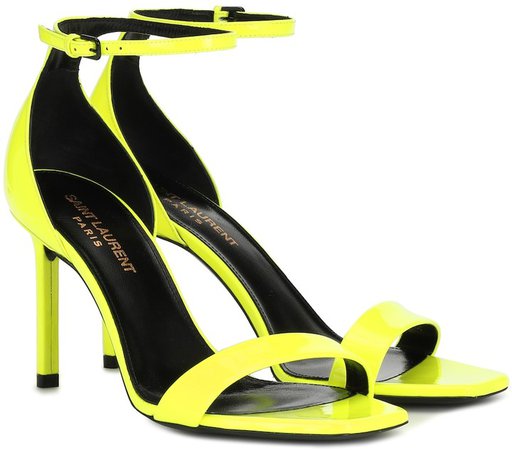 Amber 85 patent-leather sandals