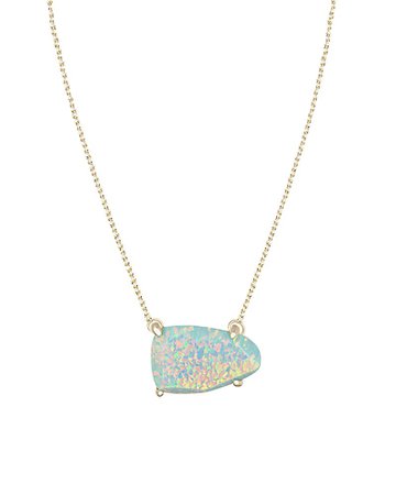 Isla Necklace in Aqua Kyocera Opal - Kendra Scott Jewelry