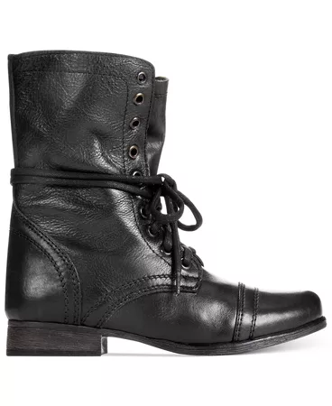 Steve Madden Women's Troopa Lace-up Combat Boots & Reviews - Boots - Shoes - Macy's