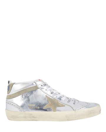 Golden Goose Mid Star Laminated Sneakers | INTERMIX®