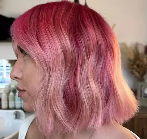 pink short hair