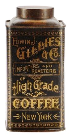 Victorian coffee tin