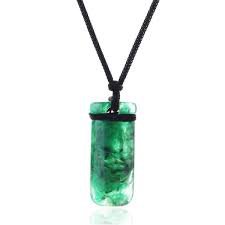 black and green pendant necklace - Google Search