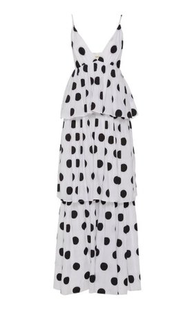 Bari Polka Dot Cotton-Poplin Maxi Dress By Mara Hoffman | Moda Operandi