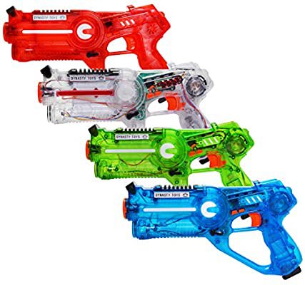 Amazon.com: Dynasty Toys Laser Tag Set for Kids Multiplayer 4 Pack: Toys & Games
