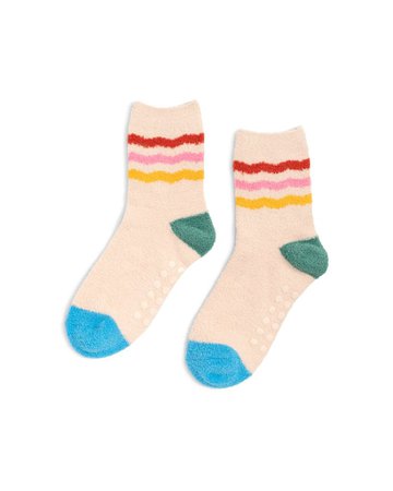 Cozy Grip Socks - Rainbow by ban.do - Slipper Socks - ban.do