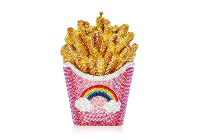 French Fries Bag | Judith Leiber French Fries Rainbow Clutch Bag