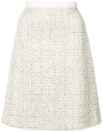 A-line tweed skirt
