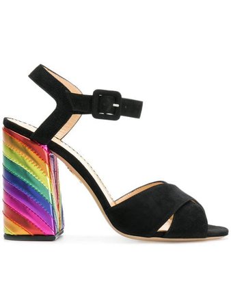 Charlotte Olympia rainbow heel pumps