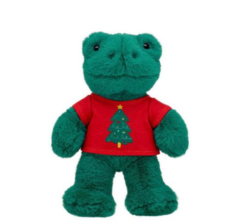 Christmas frog plush