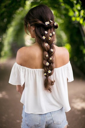 braid with flowers - Google Search