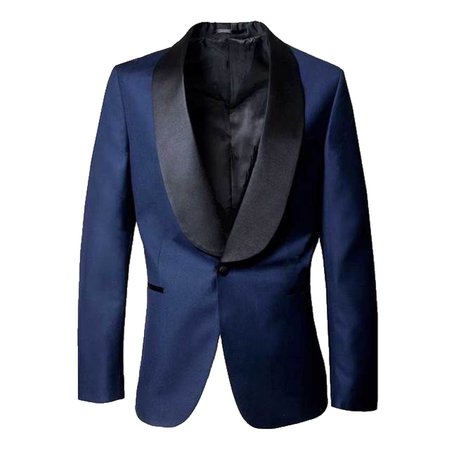 blue tuxedo jacket