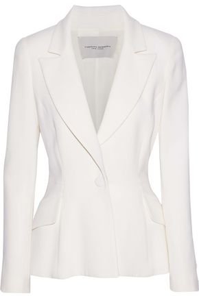 Wool-crepe blazer | CAROLINA HERRERA | Sale up to 70% off | THE OUTNET