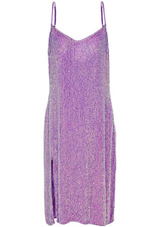 Lavender Denisa sequined chiffon dress | Sale up to 70% off | THE OUTNET | RETROFÊTE | THE OUTNET