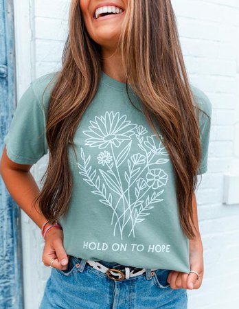 Hold on to Hope Unisex Tee | Christian T-Shirts | Elevated Faith