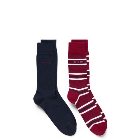 GANT: Red Two-Pack Regimental Stripe Socks men | GANT USA Store