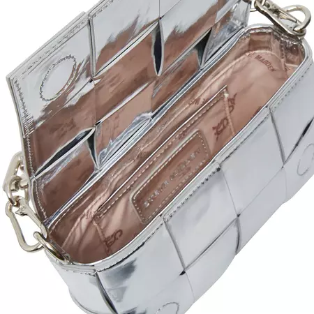 MARVELL Bag Silver Woven Shoulder Bag | Women's Handbags – Steve Madden