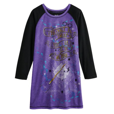 Girls 6-12 Harry Potter Long Sleeved Nightgown $20.40