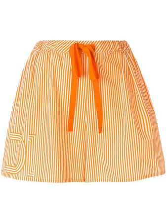 drawstring-waist striped shorts