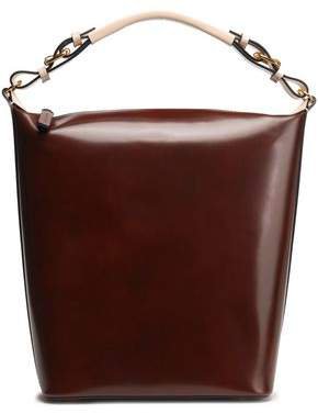 Glossed-leather Tote