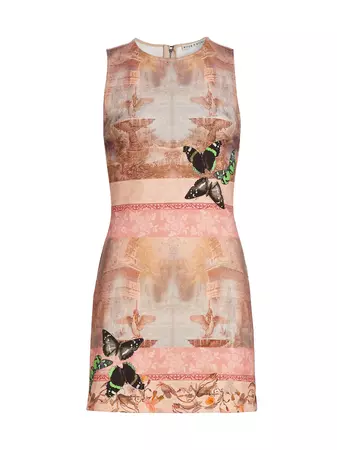 Shop Alice + Olivia Wynell Butterfly Minidress | Saks Fifth Avenue