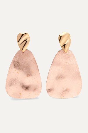 Rose gold Lana gold-plated, metal and faux pearl earrings | Peet Dullaert | NET-A-PORTER