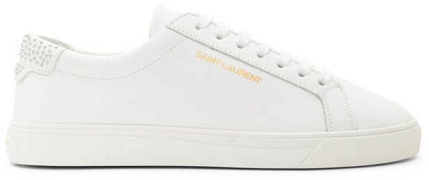 White Studded Tab Andy Sneakers
