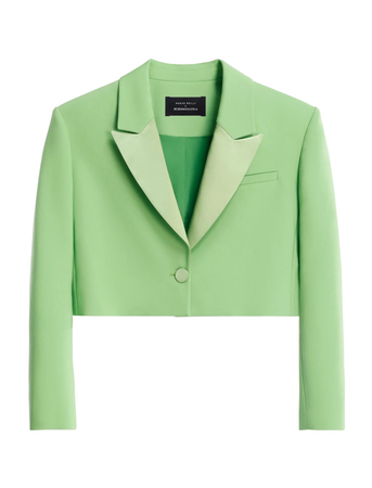mint green blazer
