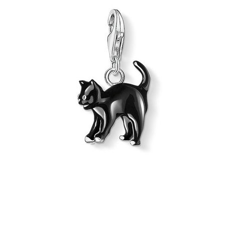 Black Cat Necklace Charm
