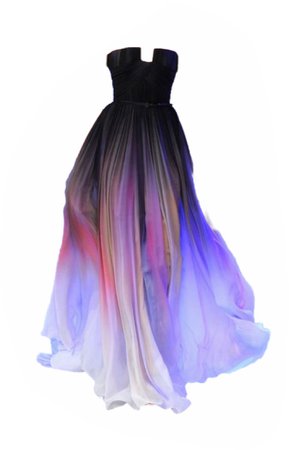 purple black elie saab gown