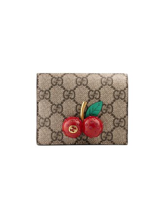Gucci GG Supreme Card Case With Cherries - Farfetch
