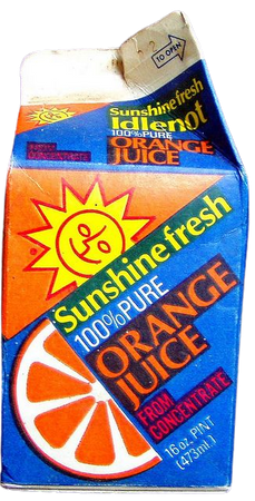 80s orange juice