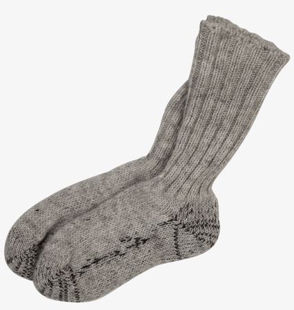 gray wool socks