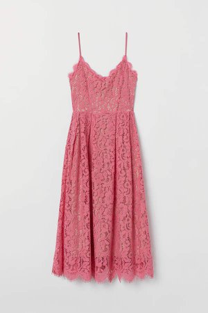 Lace Dress - Pink