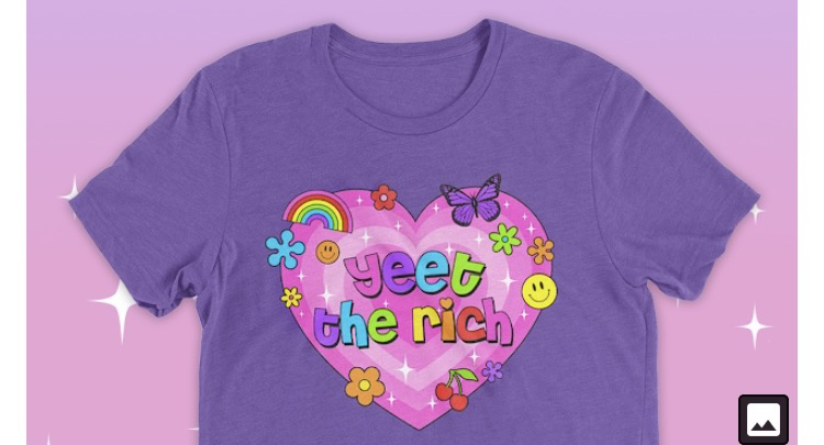 Yeet the rich t-shirt