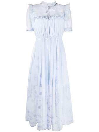 Shop Self-Portrait broderie anglaise dress with Express Delivery - FARFETCH