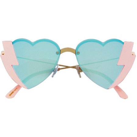 heart shaped pastel glasses