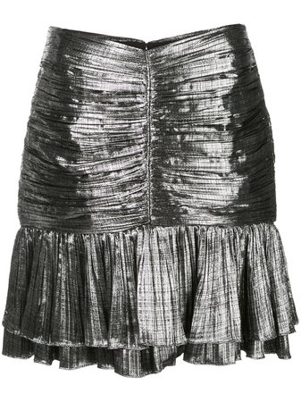 Silver Jonathan Simkhai Metallic Mini Skirt | Farfetch.com