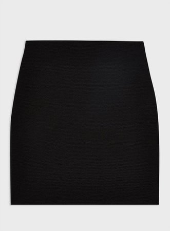 Black Textured Mini Skirt | Miss Selfridge