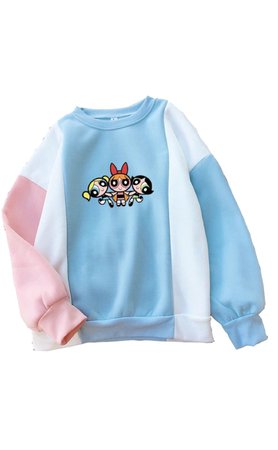 Pink/White/Blue PowerPuff Girl Sweater