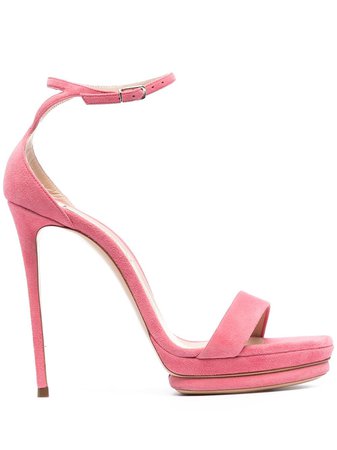 Casadei platform suede sandals pink 1L562P1201CAMOS - Farfetch