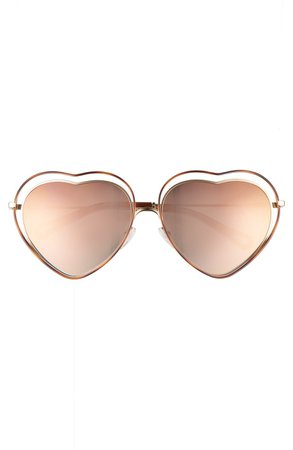 Chloé Poppy Love Heart Sunglasses | Nordstrom