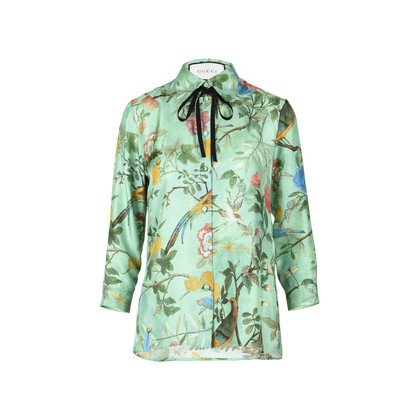 Authentic Second Hand Gucci Floral Silk Shirt (PSS-051-00359) - THE FIFTH COLLECTION